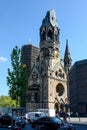 Berlin, Germany 05-10-2016 Kaiser-Wilhelm Memorial Church is a damaged church tower