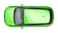 Berlin. Germany. March 11, 2024. Audi Q4 e-tron 2022. Light green modern electric SUV on a white background. A new