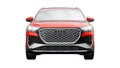 Berlin. Germany. March 11, 2024. Audi Q4 e-tron 2022. Red modern electric SUV on a white background. A new advanced