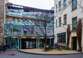 BERLIN, GERMANY, MARCH 12, 2015: complex of nine courtyards hidden among tall buildings was transformed into tranquil Royalty Free Stock Photo