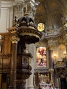 Berlin, Germany- march 24, 2019: interior of Berlin Cathedral Royalty Free Stock Photo