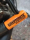 Kryptonite Evolution U-lock for bike Royalty Free Stock Photo