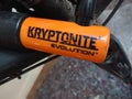 Kryptonite Evolution U-lock for bike Royalty Free Stock Photo