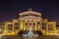 BERLIN, GERMANY, MARCH 12, 2015: night view of konzerthaus in berlin...IMAGE Royalty Free Stock Photo