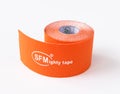 Berlin, Germany - March 15. 2020. Orange sports medical kinesio tape of SFM Hospital Products GmbH