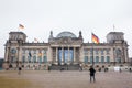 Reichstag building on a cold end of winter day Royalty Free Stock Photo