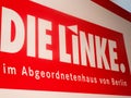 Banner of the German political party Die Linke