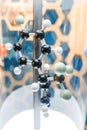 chemical element molecule at the exhibition in the chemical department of the Technical Museum of