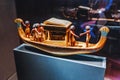 Egyptian statuette wooden boat in German Technical museum