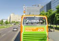 Flixbus intercity bus at the city street