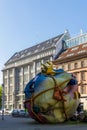 Claes Oldenburg and Coosje van Bruggen at the Bethlehemkirchplatz in Berlin, Germany Royalty Free Stock Photo