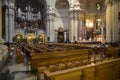 Berlin, Germany - May 2013: Inside the historical Berliner Dom, interior of Berlin cathedral Royalty Free Stock Photo