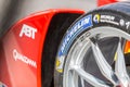 Michelin tire on race car wheel