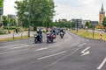 Berlin, Germany - May 28, 2016: Motorcycle parade in Berlin against violance Royalty Free Stock Photo