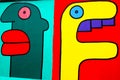 Paintings by Thierry Noir is a French artist