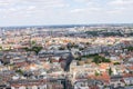 Panoramic view to Berlin from Radisson Berlin Alexanderplatz Hotel Royalty Free Stock Photo