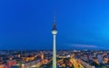 Berlin Germany, night city skyline Royalty Free Stock Photo