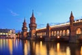 Oberbaum bridge - Berlin - Germany Royalty Free Stock Photo