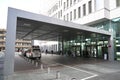 Berlin, Germany - November 03, 2022: Entrance in the main bulding CharitÃÂ© Hospital in Berlin