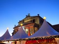 Christmas market and Konzerthaus Berlin Germany Royalty Free Stock Photo