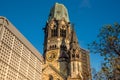 Berlin, Germany. November 2022. The Kaiser Wilhelm Gedachtniskirche in Berlin. Royalty Free Stock Photo