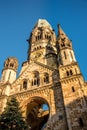 Berlin, Germany. November 2022. The Kaiser Wilhelm Gedachtniskirche in Berlin. Royalty Free Stock Photo