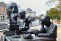 Berlin, Germany - November 9, 2023: Monument to Friedrich Adolph Wilhelm Diesterweg, a German educator, thinker, and progressive