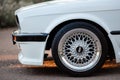 Berlin Germany - November 26, 2019: Original BMW M3 e30 outdors, sport wheels, tunning, glossy and shiny old classic retro oldtime