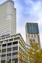 View to the skyscrapers near the Berlin boulevard Tauentzien