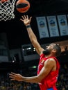 basketball player Darrun Hilliard in action during the EuroLeague basketball match
