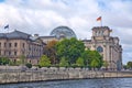 Berlin, Germany, October 2, 2022: Reichstag building in Berlin. The Reichstag building houses the German Parliament. Royalty Free Stock Photo