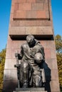 Statue of a russian soldier at the Soviet War Memorial in Berl
