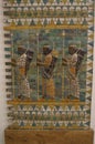 Berlin, Germany: Pergamon Museum, Ishtar Gate of Babylon, three warriors