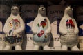 Berlin, Germany: Sale in the market. A beautiful souvenir for tourists white Berlin bear