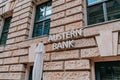 Berlin, Germany - September 20, 2019: Austern Bank, Company Sign in Berlin