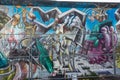 BERLIN, GERMANY - SEPTEMBER 15: Berlin Wall graffiti seen on SEPTEMBER 15, 2014, Berlin, East Side Gallery. It`s a 1.3 Royalty Free Stock Photo