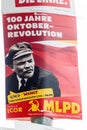 BERLIN, GERMANY - SEPTEMBER 1, 2017: Election poster of MLPD party before 2017 Federal electio