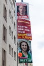 BERLIN, GERMANY - SEPTEMBER 1, 2017: Election posters of various parties before 2017 Federal electio