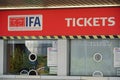IFA tickets booth Royalty Free Stock Photo