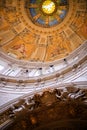 BERLIN, GERMANY, SEPTEMBER 29, 2019 : Inside Berlin Cathedral. Decorations of church Royalty Free Stock Photo