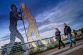 BERLIN, GERMANY - SEPTEMBER 20, 2015: The Molecule Men in Berlin