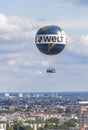 Helium balloon `Welt Balloon` in the sky above Berlin, Germany