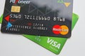 Berlin, Germany - September 4, 2017: Payment card Payoneer Bank