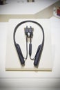 Sony 1000X Series Headphones at IFA 2019 Royalty Free Stock Photo