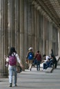 BERLIN, GERMANY - SEPTEMBER 26, 2018: Tourist walking at the Museum Island, a complex of museums that has become an