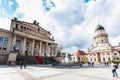 Concert Hall and Schiller monument in Berlin Royalty Free Stock Photo