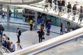 Tourists in Reichstag building in Berlin city Royalty Free Stock Photo