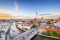 Berlin, Germany Spree River Skyline Royalty Free Stock Photo