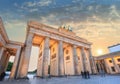 Brandenburg Gate - Berlin - Germany Royalty Free Stock Photo