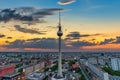 Berlin Germany, sunset city skyline Royalty Free Stock Photo